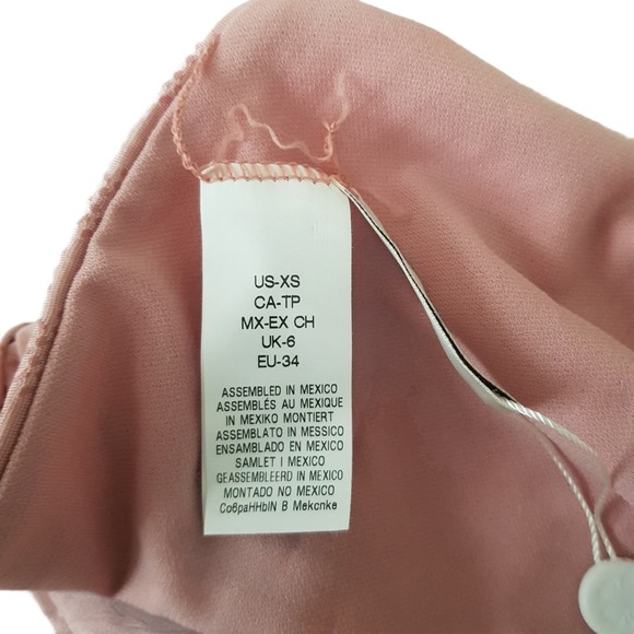 NWT Lucky Brand Dusty Pink Scrunch Bikini Bottom XS - Picture 9 of 12